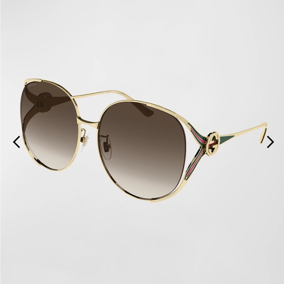 Gucci Accessories - GUCCI Oversized Oval GG Sunglasses